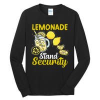 Lemonade Stand Security Fun Lemon Juice And Fruit Business Tall Long Sleeve T-Shirt