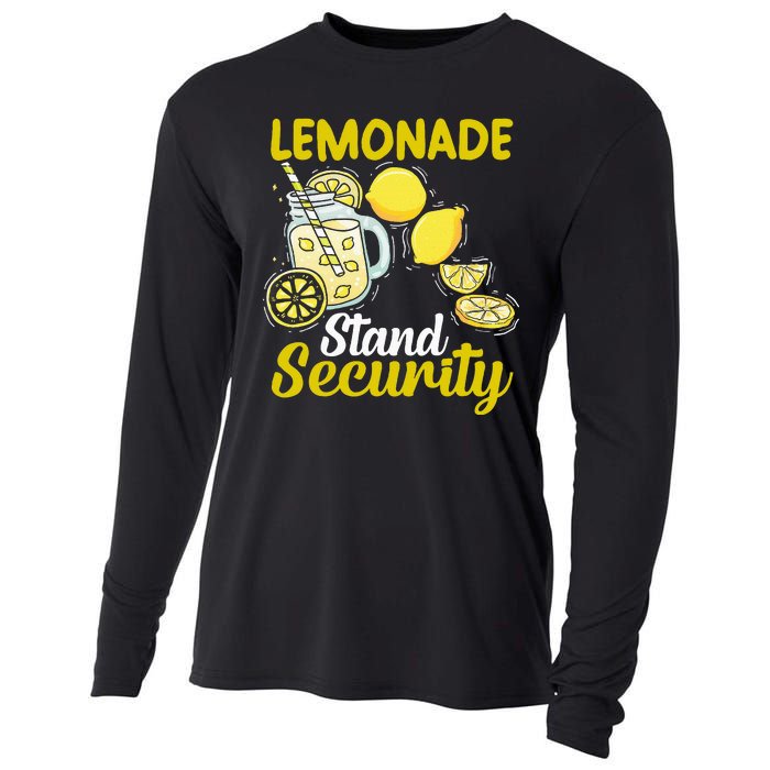 Lemonade Stand Security Fun Lemon Juice And Fruit Business Cooling Performance Long Sleeve Crew