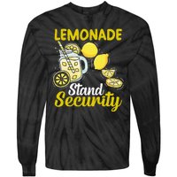 Lemonade Stand Security Fun Lemon Juice And Fruit Business Tie-Dye Long Sleeve Shirt