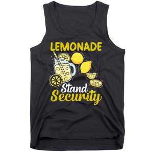 Lemonade Stand Security Fun Lemon Juice And Fruit Business Tank Top