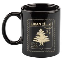 Lebanese Stamp Support Lebanon Beirut Map Palestine 11oz C Handle Ceramic Mug