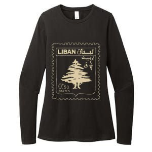 Lebanese Stamp Support Lebanon Beirut Map Palestine Womens CVC Long Sleeve Shirt