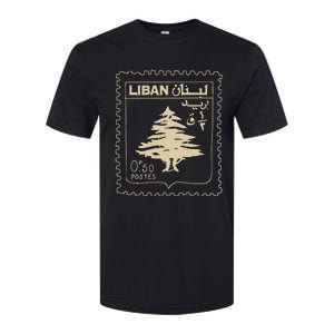 Lebanese Stamp Support Lebanon Beirut Map Palestine Softstyle CVC T-Shirt