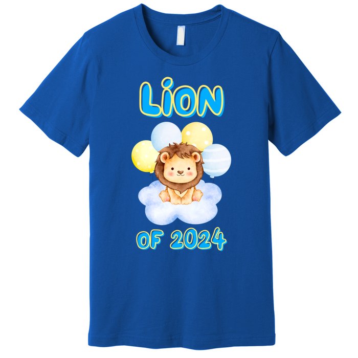 Lion Senior Student Class Of 2024 Happy Last Day Of School Gift Premium T-Shirt