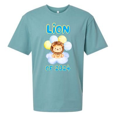 Lion Senior Student Class Of 2024 Happy Last Day Of School Gift Sueded Cloud Jersey T-Shirt