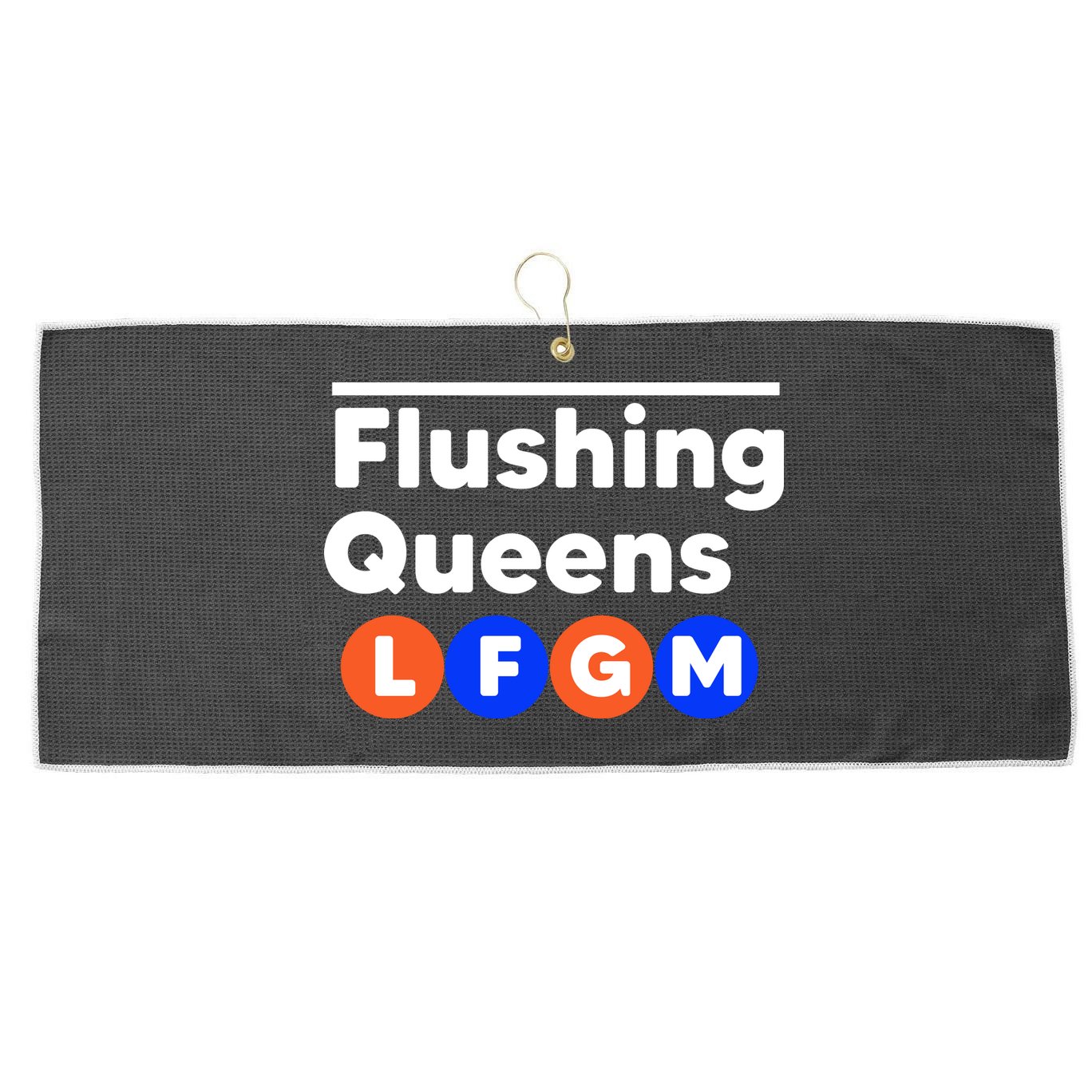LFGM Sign Shirt Large Microfiber Waffle Golf Towel