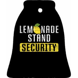 Lemonade Stand Security Ceramic Bell Ornament