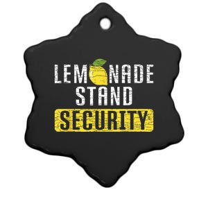 Lemonade Stand Security Ceramic Star Ornament