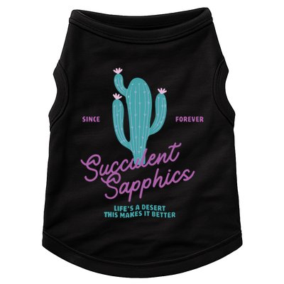 Lesbian Succulent Sapphics Plant Lesbian Doggie Tank