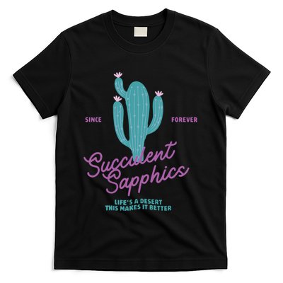 Lesbian Succulent Sapphics Plant Lesbian T-Shirt