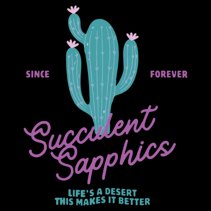 Lesbian Succulent Sapphics Plant Lesbian 16 in Basic Backpack