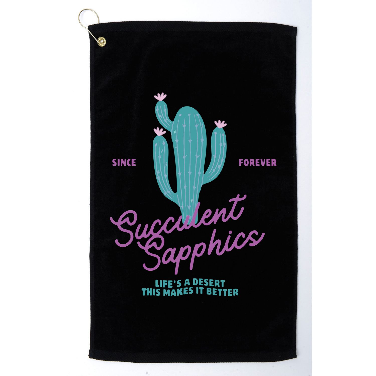 Lesbian Succulent Sapphics Plant Lesbian Golf Towel
