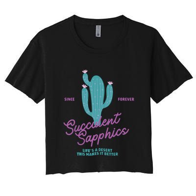 Lesbian Succulent Sapphics Plant Lesbian Crop Top