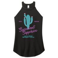 Lesbian Succulent Sapphics Plant Lesbian Women’s Perfect Tri Rocker Tank