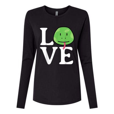 LOVE Snakes | Snake Lover | Cool Snake Womens Cotton Relaxed Long Sleeve T-Shirt