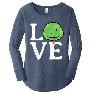 LOVE Snakes | Snake Lover | Cool Snake Women's Perfect Tri Tunic Long Sleeve Shirt