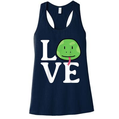 LOVE Snakes | Snake Lover | Cool Snake Women's Racerback Tank