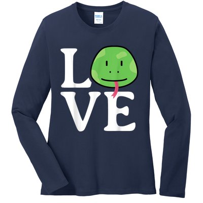 LOVE Snakes | Snake Lover | Cool Snake Ladies Long Sleeve Shirt