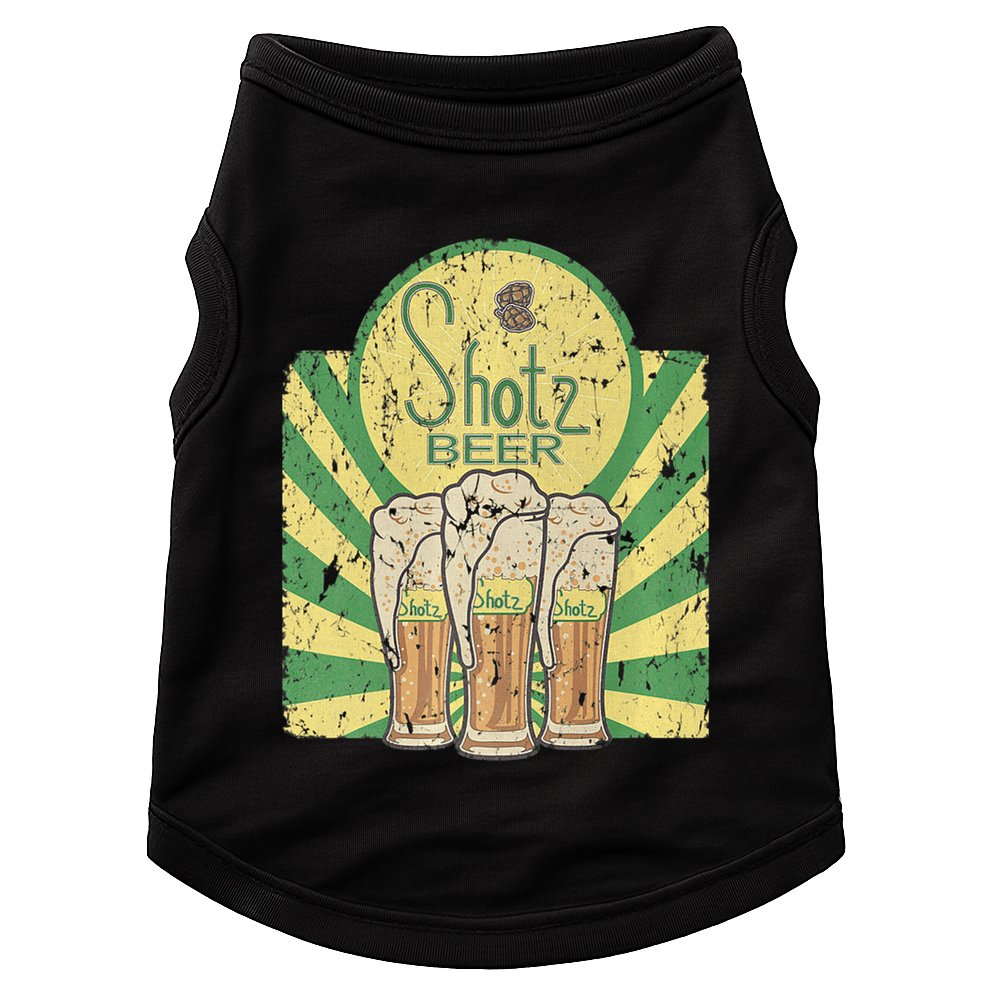 Laverne & Shirley Shotz Beer Funny Classic TV Doggie Tank