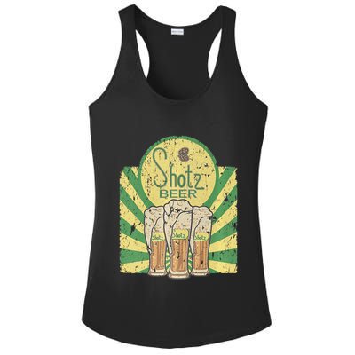 Laverne & Shirley Shotz Beer Funny Classic TV Ladies PosiCharge Competitor Racerback Tank