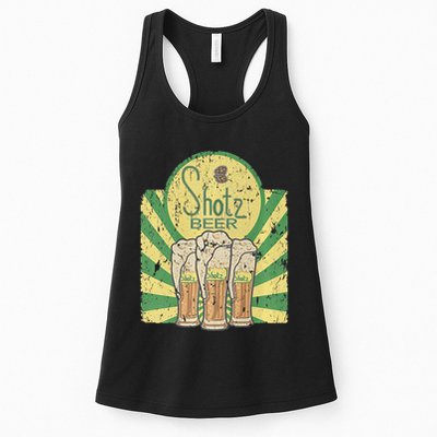 Laverne & Shirley Shotz Beer Funny Classic TV Womens Tank Top