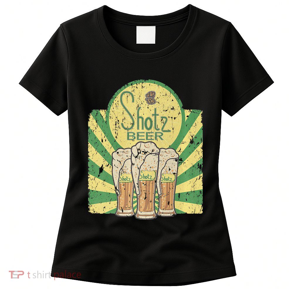 Laverne & Shirley Shotz Beer Funny Classic TV Womens T-Shirt