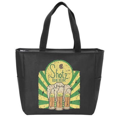 Laverne & Shirley Shotz Beer Funny Classic TV Zip Tote Bag