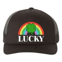 Lucky Shamrock St. Patrick's Day Saint Paddy's Rainbow Irish Funny Yupoong Adult 5-Panel Trucker Hat