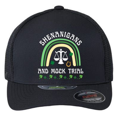 Law School St Patrick's Day Shenanigans And Mock Trial Gift Flexfit Unipanel Trucker Cap