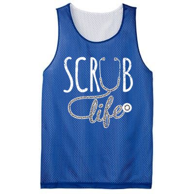 Leopard Stethoscope Scrub Life For A Registered Nurses Life Cute Gift Mesh Reversible Basketball Jersey Tank