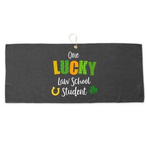 Law School Student St Patrick's Day Irish Shamrock Lawyer Meaningful Gift Large Microfiber Waffle Golf Towel