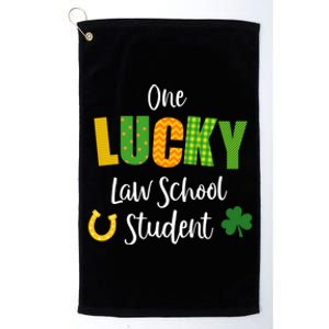 Law School Student St Patrick's Day Irish Shamrock Lawyer Meaningful Gift Platinum Collection Golf Towel