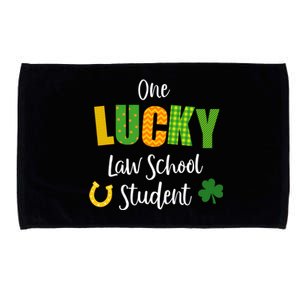 Law School Student St Patrick's Day Irish Shamrock Lawyer Meaningful Gift Microfiber Hand Towel