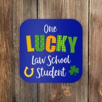 Law School Student St Patrick's Day Irish Shamrock Lawyer Meaningful Gift Coaster