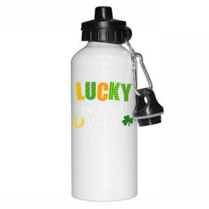 Law School Student St Patrick's Day Irish Shamrock Lawyer Meaningful Gift Aluminum Water Bottle