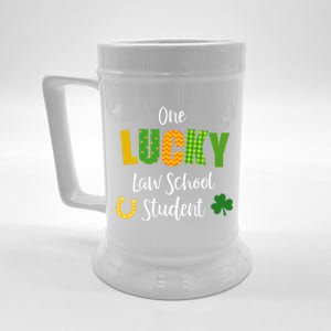 Law School Student St Patrick's Day Irish Shamrock Lawyer Meaningful Gift Beer Stein