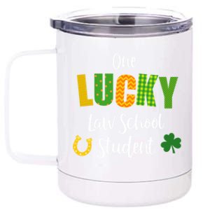 Law School Student St Patrick's Day Irish Shamrock Lawyer Meaningful Gift 12 oz Stainless Steel Tumbler Cup