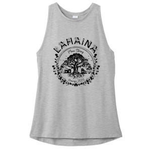 Lahaina Strong Support Lahaina Ladies PosiCharge Tri-Blend Wicking Tank