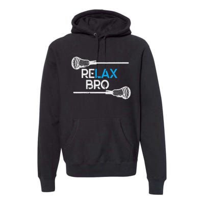 Lacrosse Sport Stick Funny Lax Player Love Perfect Gift Idea Premium Hoodie