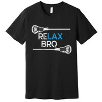 Lacrosse Sport Stick Funny Lax Player Love Perfect Gift Idea Premium T-Shirt