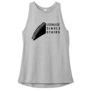 Legalize Single Stairs Ladies PosiCharge Tri-Blend Wicking Tank