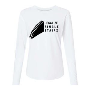 Legalize Single Stairs Womens Cotton Relaxed Long Sleeve T-Shirt