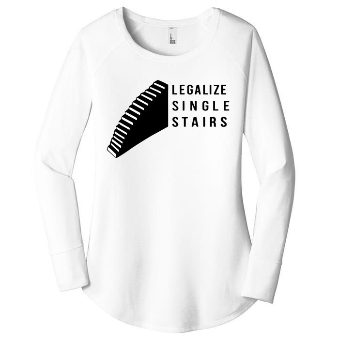 Legalize Single Stairs Women's Perfect Tri Tunic Long Sleeve Shirt