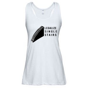 Legalize Single Stairs Ladies Essential Flowy Tank