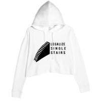 Legalize Single Stairs Crop Fleece Hoodie