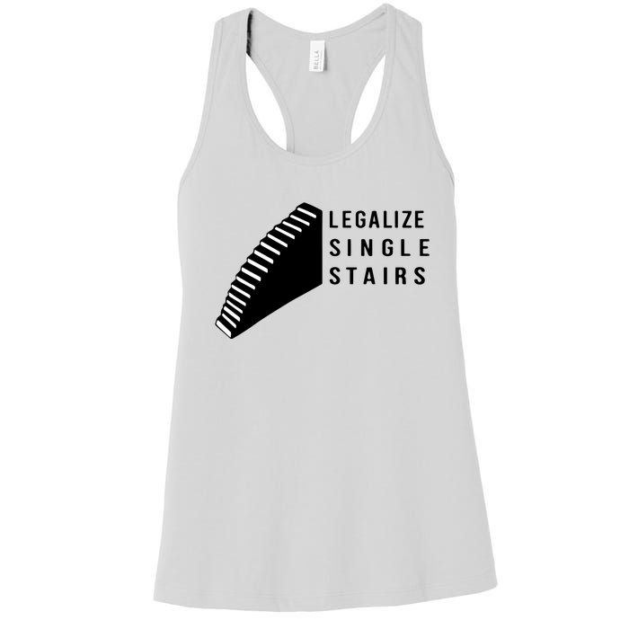 Legalize Single Stairs Women's Racerback Tank