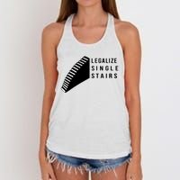 Legalize Single Stairs Women's Knotted Racerback Tank