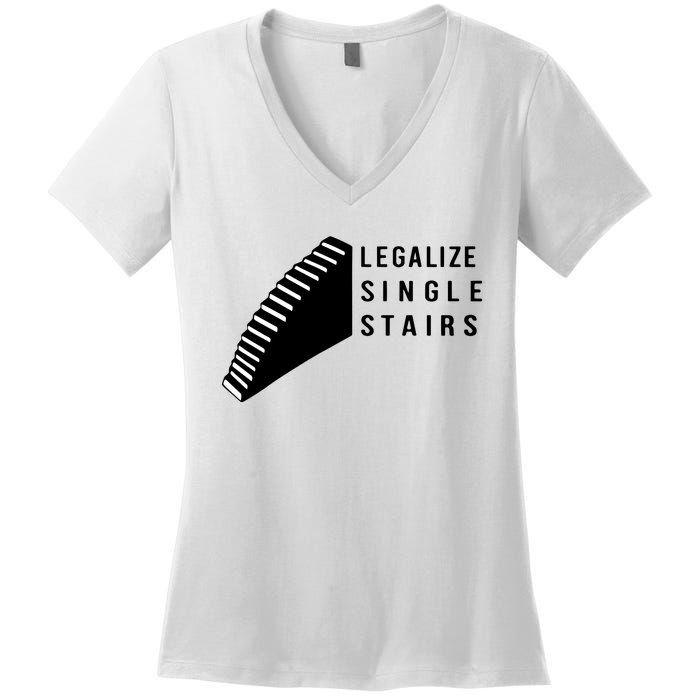 Legalize Single Stairs Women's V-Neck T-Shirt