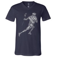 Lacrosse Sticks Sports & Fitness Cool V-Neck T-Shirt