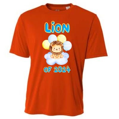 Lion Senior Student Class Of 2024 Happy Last Day Of School Gift Cooling Performance Crew T-Shirt